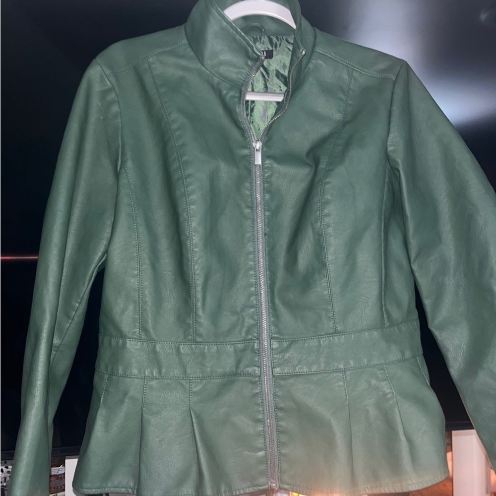 Faux leather jacket